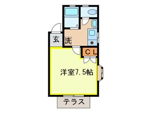 センタ－コ－ト植木の物件間取画像